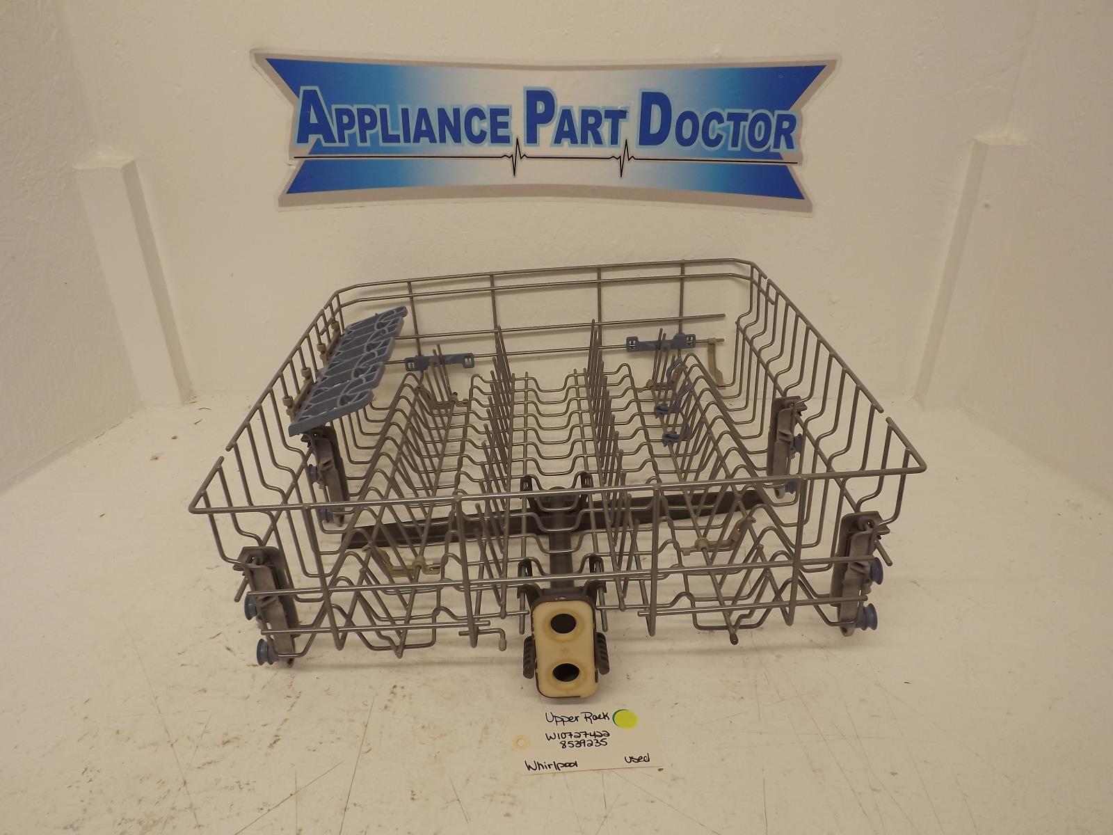 Whirlpool Dishwasher W10727422 8539235 Upper Rack Used Whirlpool Dishwasher W10727422 8539235 Upper Rack Used